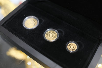 Tristan da Cunha, 3-Coin Gold Proof Set 2017