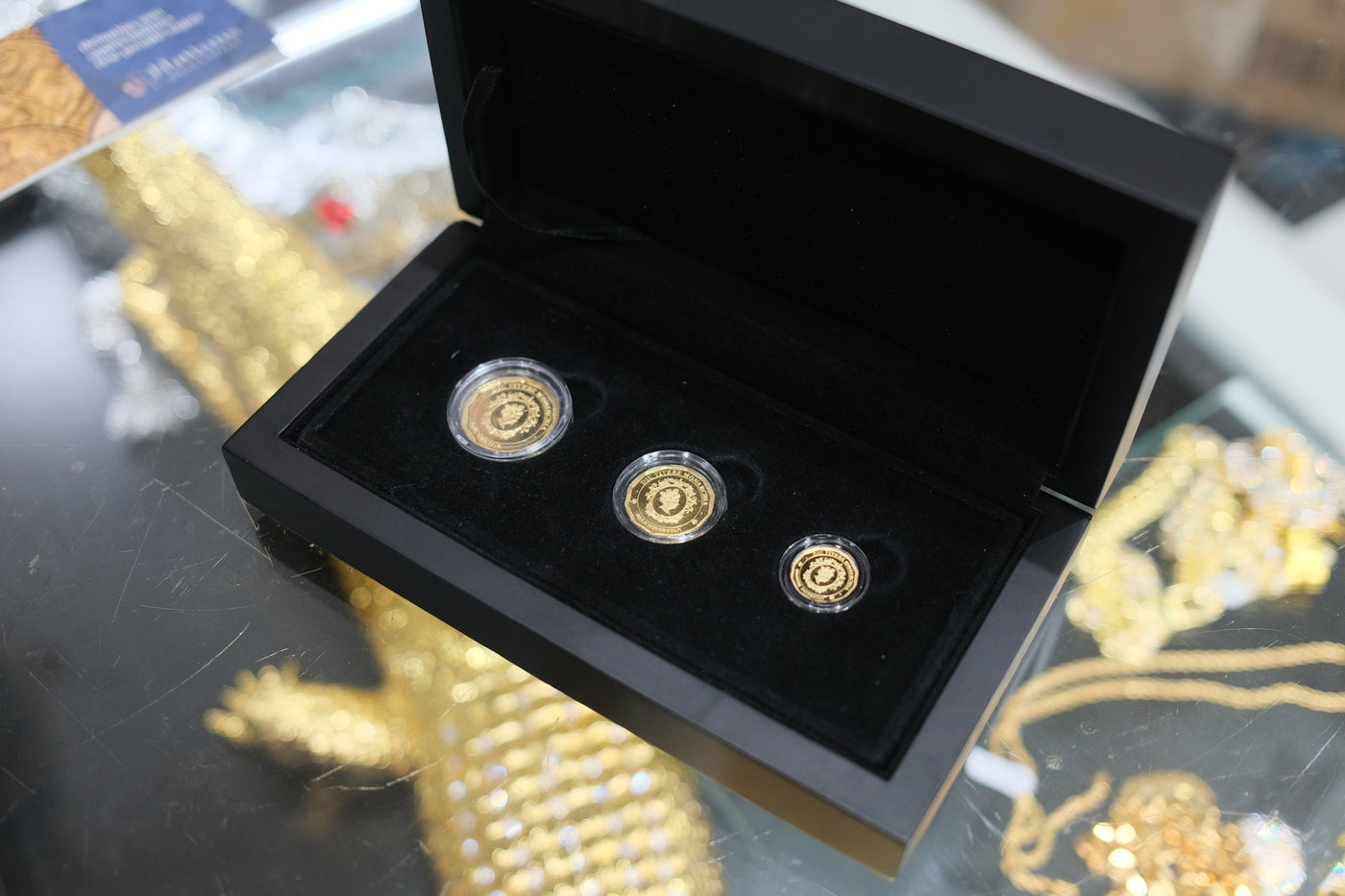 Tristan da Cunha, 3-Coin Gold Proof Set 2017