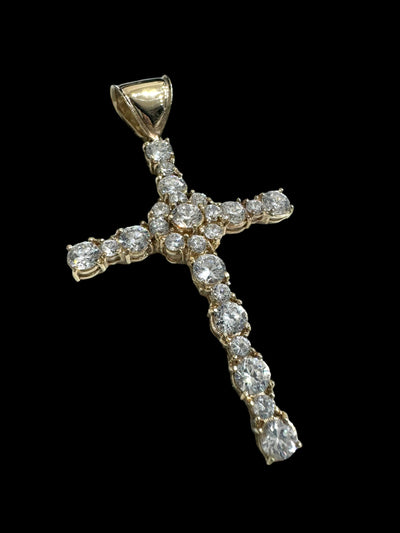 9ct CZ Cross