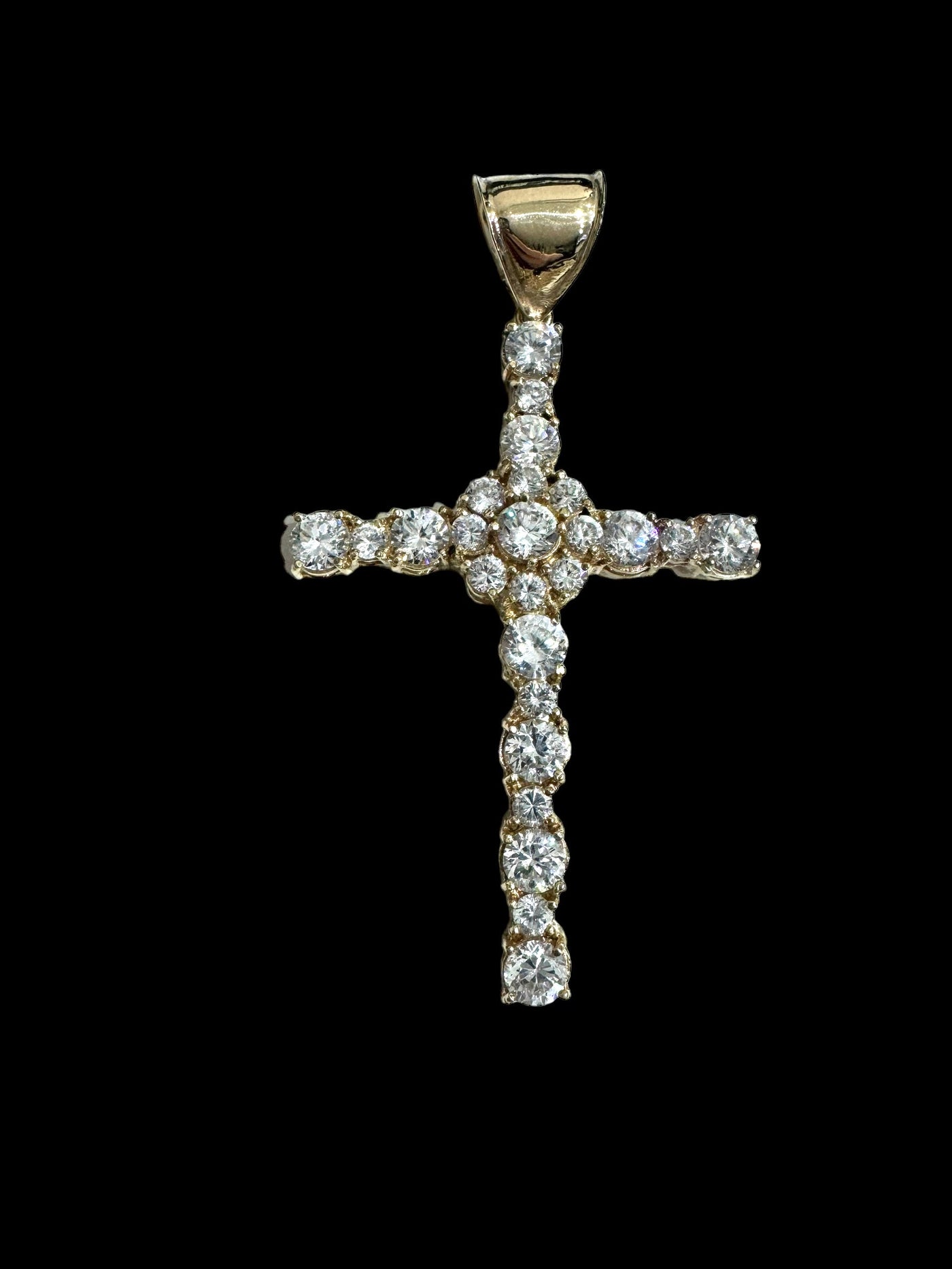 9ct CZ Cross